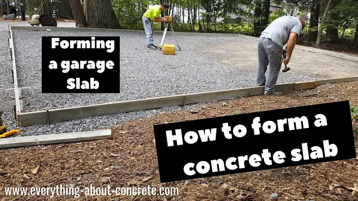 How To Form A 30' X 28' Concrete Slab - Garage Slab