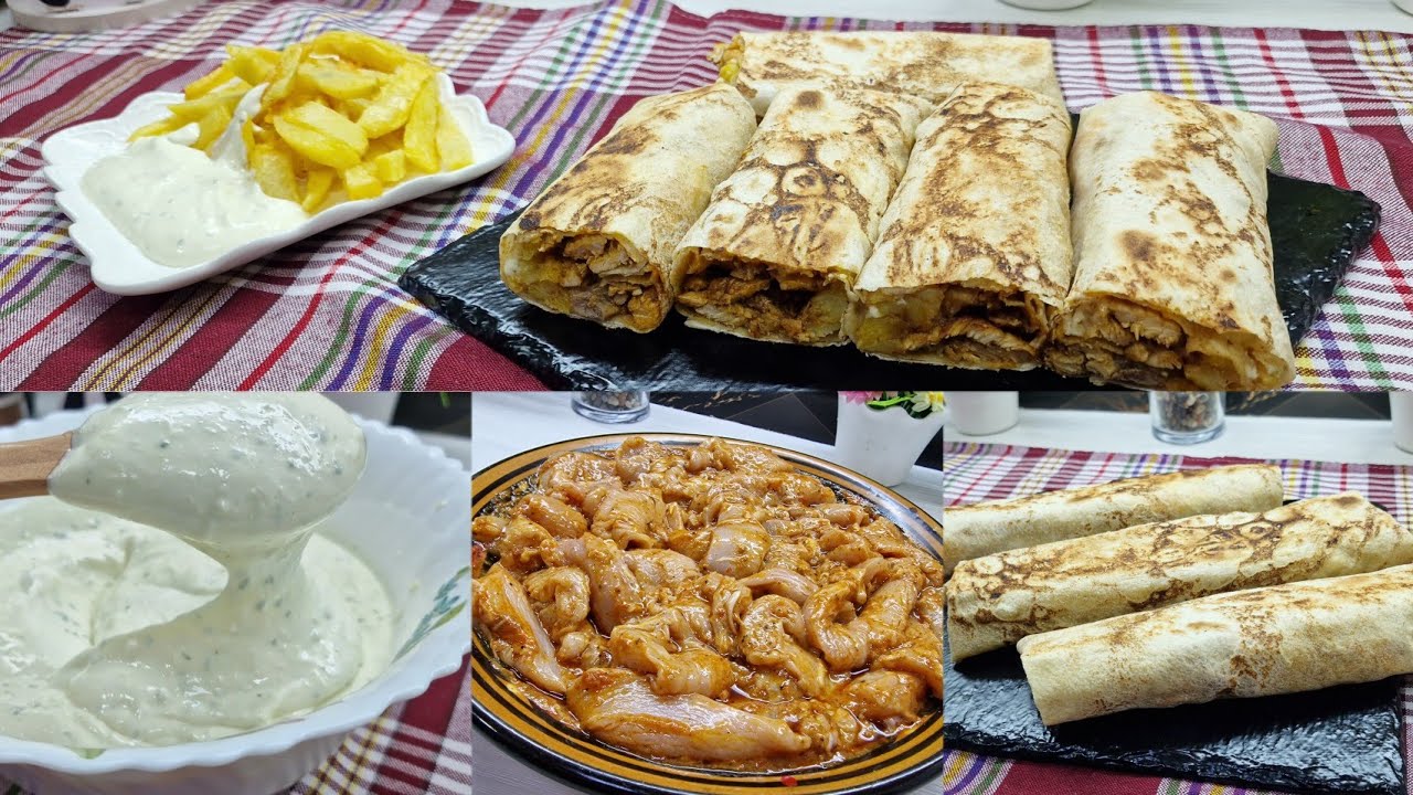 حبيتو ديرو سندويش شاورما😋 بطبع على طريقة مطاعم مع صلصة ثومية بكل أسرار نجاح مع شاف دحمان