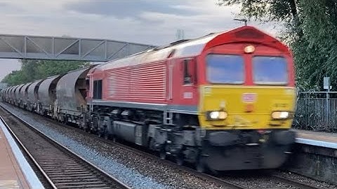 DB 66128 working 11 China clay wagons at Worle 27/08/2020.