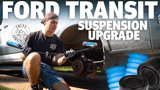 SuperSprings and SumoSprings suspension on a Ford Transit van with​ @SALTYVANVENTURES