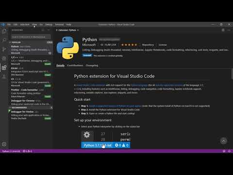 Adding Python to Microsoft Visual Studio Code