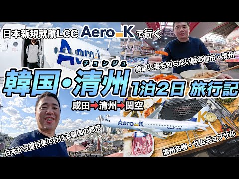 日本新規就航LCC エアロK（Aero K）で行く韓国🇰🇷清州1泊2日弾丸旅行記 ✈️