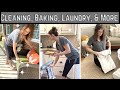 CLEANING, BAKING, &amp; LAUNDRY| CLEANING MOTIVATION| CLEAN WITH ME| DITL| PROTEIN PUMPKIN BARS