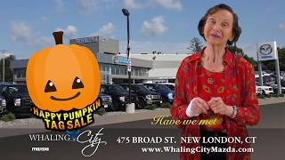 Whaling City Mazda - All Treats and no Tricks - Happy Pumpkin Tag Sale