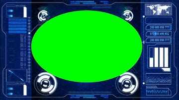 Green Screen Graphics Hi-tech User Interface Head Up Display Motion Background Element Furnished