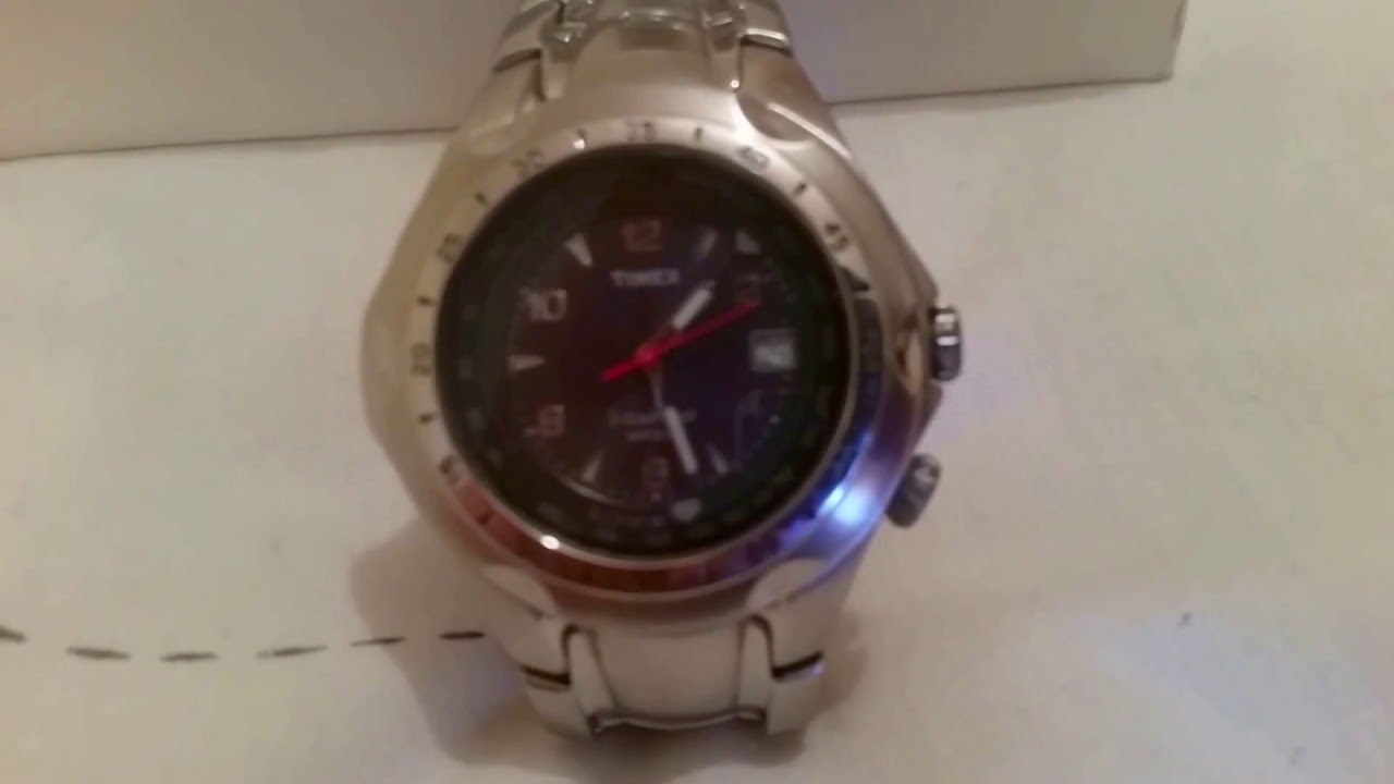 Timex Easy Set Indiglo Alarm Watch WR50 19281 - YouTube