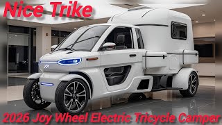 2026 Joy Wheel Electric Trike Camper Review 🚐 Tiny Camper Revolution!