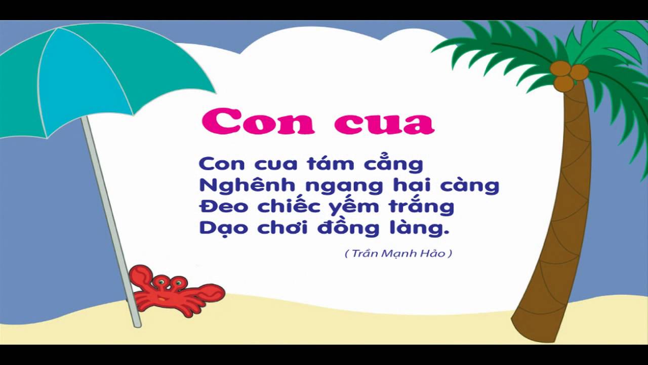 bibook] Bài thơ : Con cua - YouTube