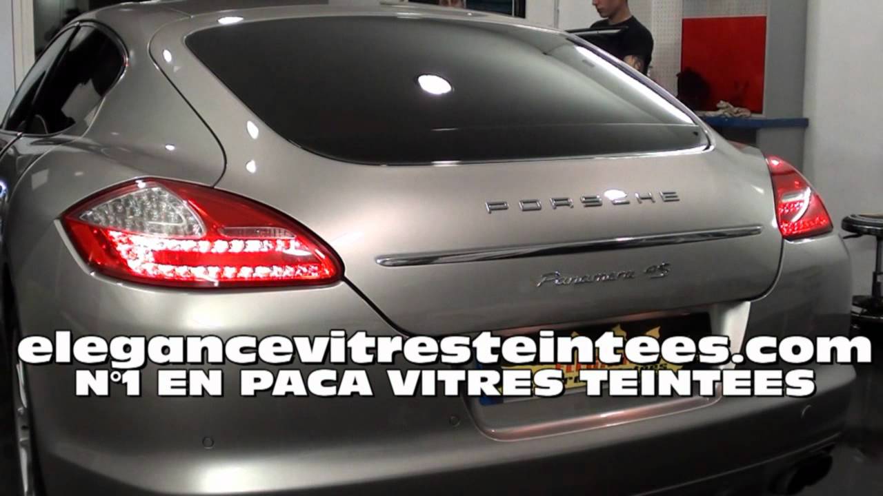 Film Solaire Teinté Pour Vitres Avant Porsche Panamera 5 Portes 2009-2013 - 35% Noir, Haute Performance