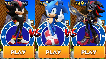 Sonic Dash - Sir Lancelot vs Movie Sonic vs Shadow vs All Bosses Zazz Eggman Dr. Babble
