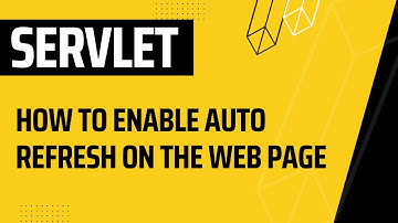 how to enable auto refresh on the web page in servlet