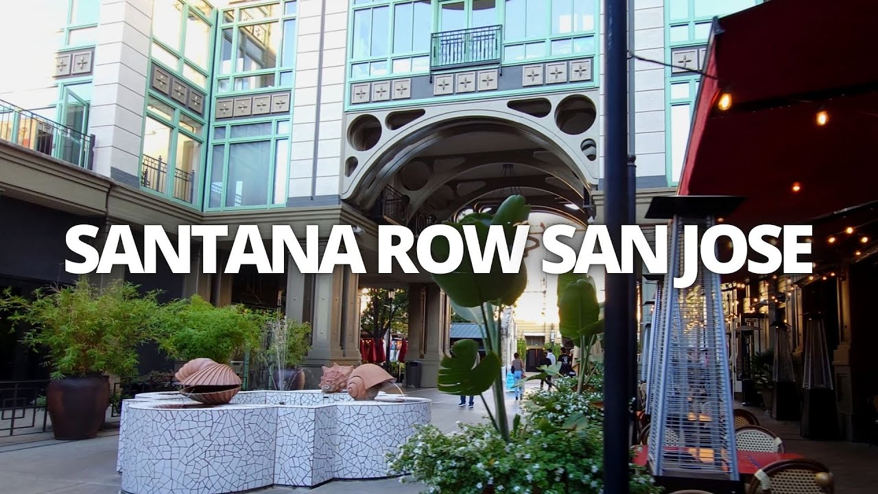 Exploring Santana Row in San Jose, California USA Walking Tour 