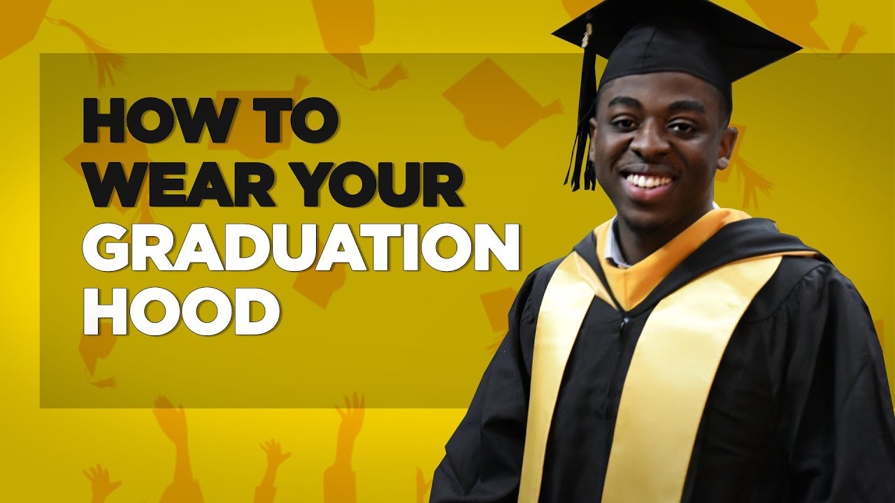How to wear graduation hood - YouTube