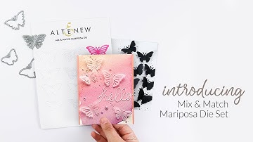 Cute Butterflies for Paper Crafting - Altenew Dies Intro - Mix and Match Mariposa
