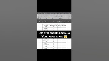 use of if and ifs formula you never knew #excel #shorts #shortsfeed #shortvideo