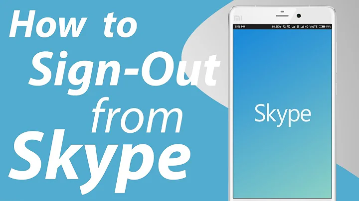 How To Logout From Skype on Android