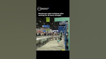 Robot collapses after 20 hours nonstop work 😳 #ai #robotics #future #shorts