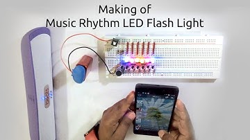 How to make a Music Rhythm LED Flash Light using Microphone