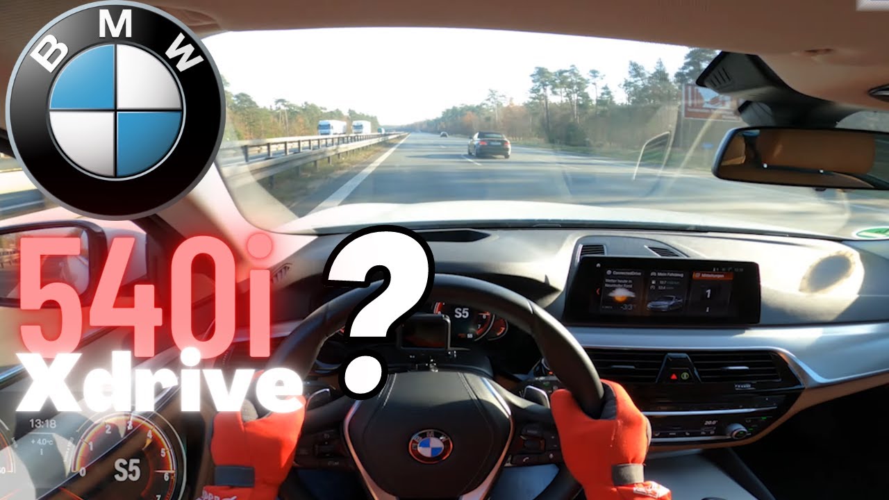 340 HP BMW 540i TOP SPEED DRIVE ON GERMAN AUTOBAHN - YouTube