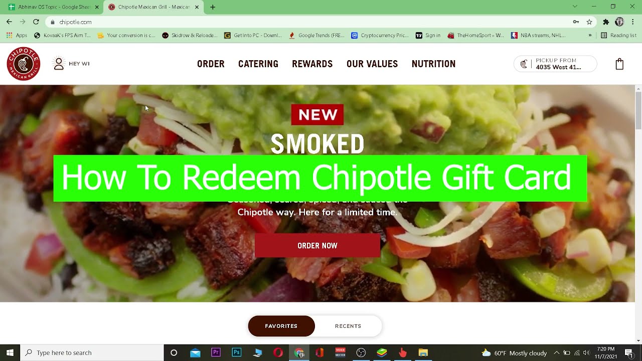 How To Redeem Chipotle Gift Card (2022) YouTube
