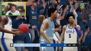 UNC Tarheels vs Duke Blue Devils Goes Down To The Wire NCAA Basketball Mod Gameplay