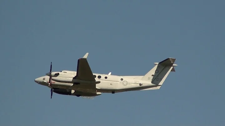 U.S Marines Corps Beechcraft UC-12W Huron 168205 Take Off Moron Air Base LEMO