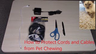 How to protect cords and cables from pet chewing