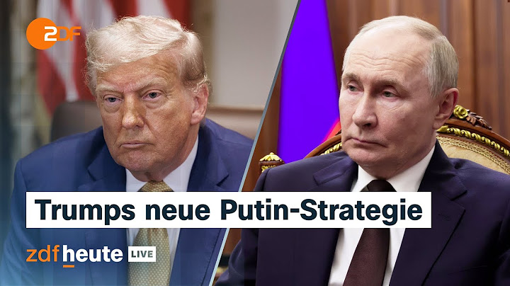 Trump sagt Ukraine Waffen zu – eine Kehrtwende? Analyse von US-Politologe Sparding | ZDFheute live