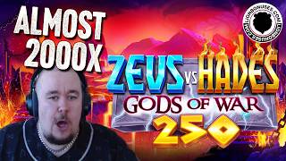 Zeus Vs Hades - Gods Of War 250 ★ Almost 2000x ★ Vihislots Stream