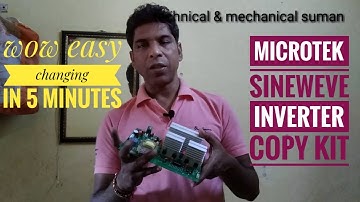 Microtek sineweve inverter copy  kit review easy changing in 5 minutes