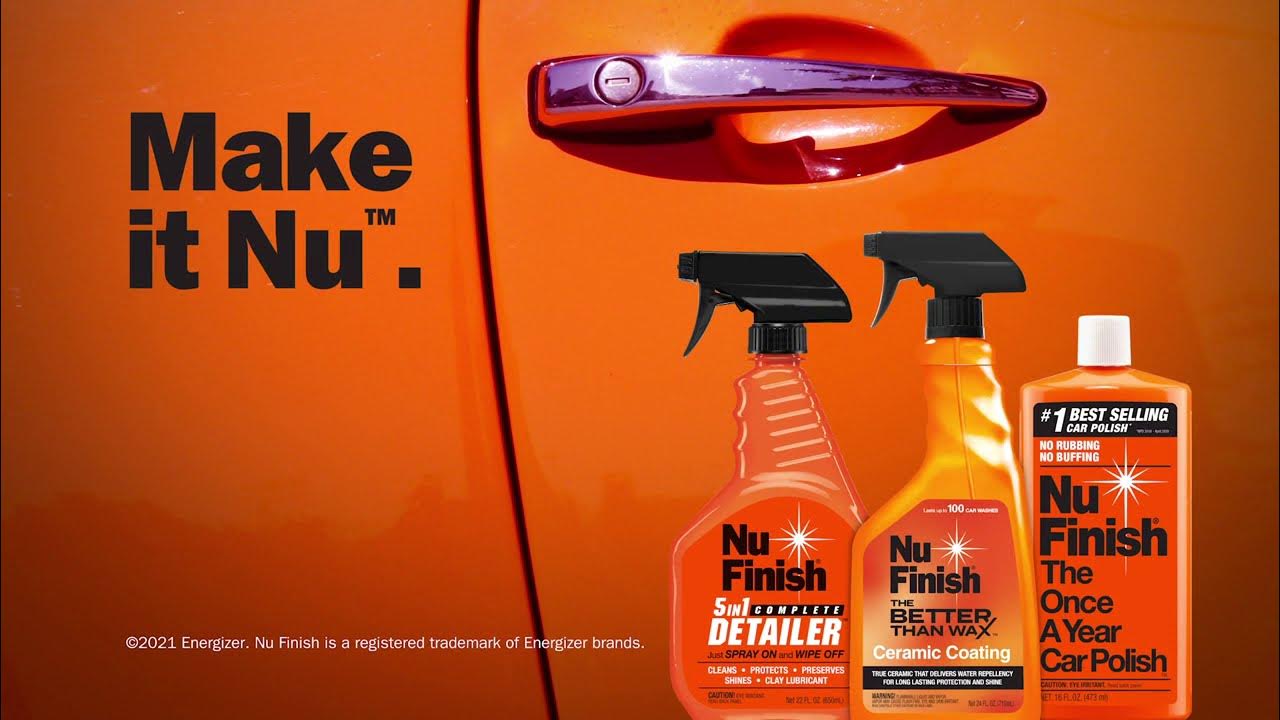 Nu Finish - Nu Finish 5-in-1 Complete Detailer and Better than Wax Ceramic  Coating - Which do you use first? Detailer! This product is engineered to  clean and maintain base wax shine