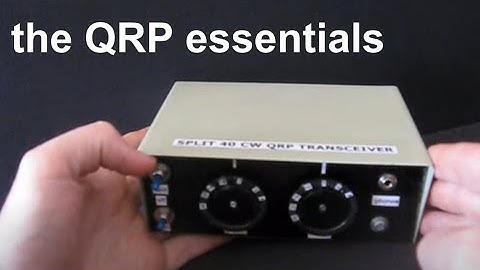 Three features every homebrew QRP CW rig must have