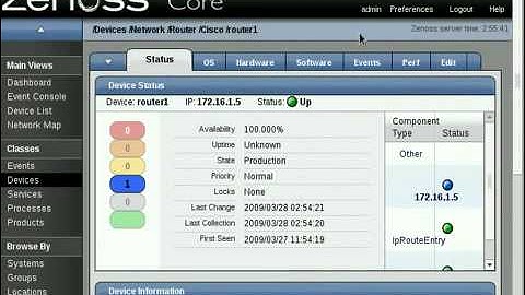 Zenoss - Monitoring a Cisco Router & Fowarding Cisco and Linux syslog events