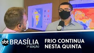 DF segue marcando baixas temperaturas | SBT Brasília 1ª Edição 15/07/2021