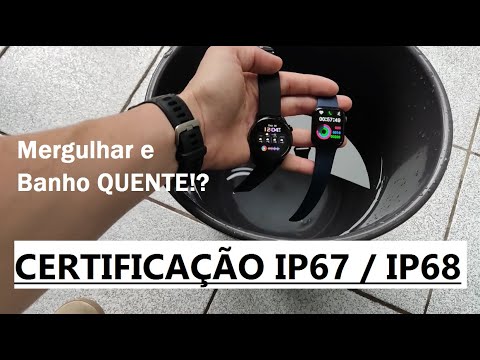 Vídeo: Você pode nadar com o relógio ip68?