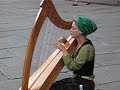 Beautiful girl singing in Strasbourg