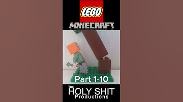 Lego minecraft stop motion Part 1-10 All falling trees!! the original animated animation by The HSP!