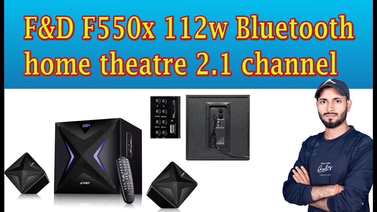 F&D home theatre F550x || f&d f550x 112 w Bluetooth home theatre 2.1 ...