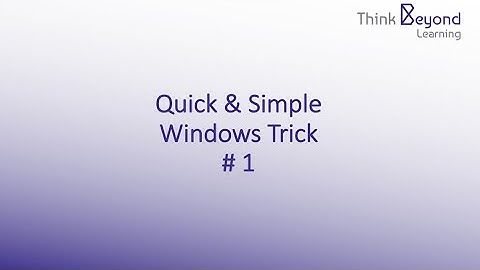 Windows Trick #1 - Snip & Sketch Shortcut (Win + Shift + S)