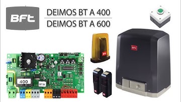 BFT Deimos 400 / 600 Slide Gate Board Wiring & Programming | Full Accessories Connection Guide
