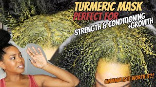 Turmeric Hair Mask | Strength, Conditioning & Growth | Natural Hair |  Vlgomas Day 9 - YouTube
