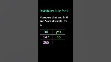 Divisibility Rule of 5 #zivamath #maths #maths #divisibilitytest #divisibilityrule