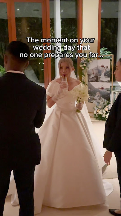 The moment on your Wedding Day that no one prepares you for 🥹