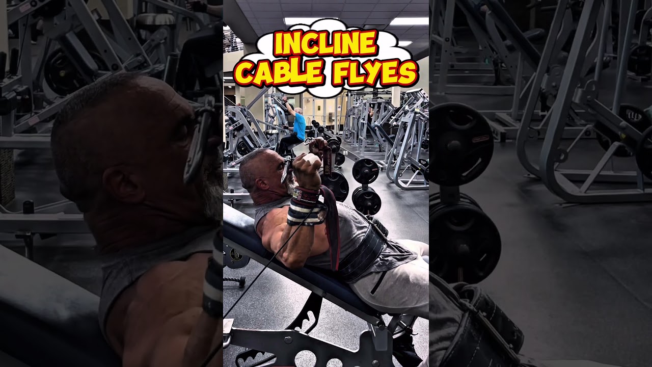INCLINE CABLE FLIES FOR UPPER PEC TARGETING #CHEST #flyes #workout #motivation #workouttips