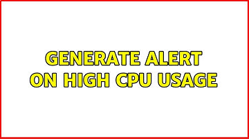 Ubuntu: Generate alert on high CPU usage