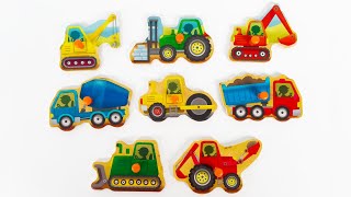 Best Learn Vehicles, Bulldozer, Excavator, Forklift | Prechool Toddler Learning