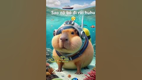 Capybara khóc vì bị bỏ rơi dưới đáy biển 😭 #capybara #shortsviral #shorts