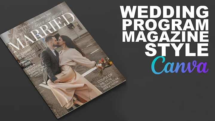 Wedding Program; Design Your Own with Canva (Step by Step)