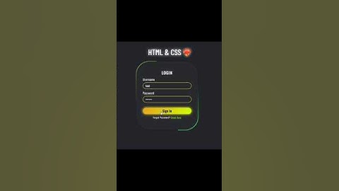 Modern Login Form🔥 | Html And Css #shorts #html #css
