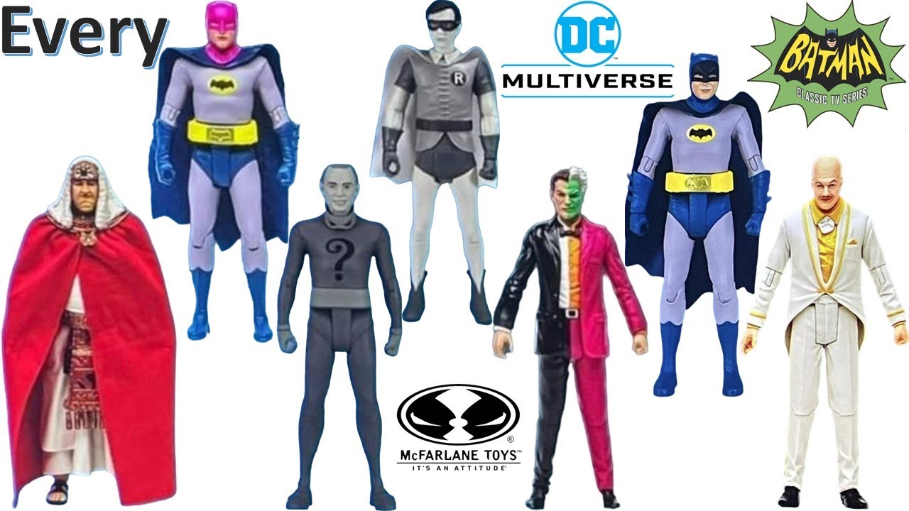 Every McFarlane Toys DC Multiverse Batman '66 Comparison List 2022 NYCC  reveals - YouTube